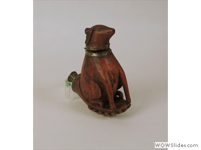 Dog shaped smoking pipe from Norway